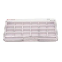 24 grids diy empty eyeshadow palette pallet box blusher lipstick lip gloss blush powder holder case with brush slot