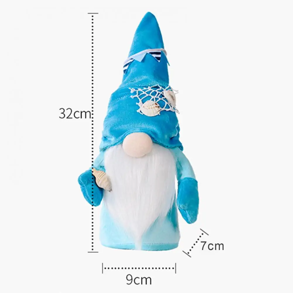 

Doll Toy Cute Exquisite Fabric Ocean Faceless Blue Decoration Gift for Home