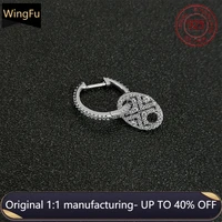 s925 sterling silver april new earrings pig nose earrings zircon 2021 luxury brand monaco womens jewelry gift