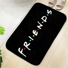 Напольный коврик Friends TV Show, черный коврик для входной двери, коврик для гостиной, ковер для ванной, коврики для спальни, кухни, ковер