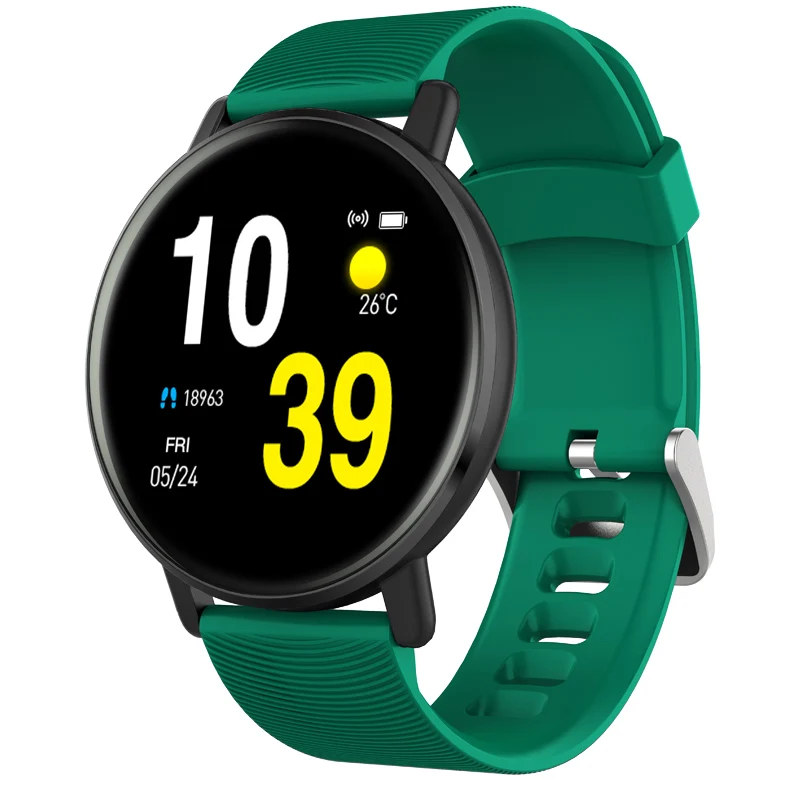 green Wearpai H5 цветной экран фитнес-трекер Смарт-часы Bluetooth монитор сердечного ритма водонепроницаемые спортивные фитнес-часы для мужчин и женщин - Цвет: green