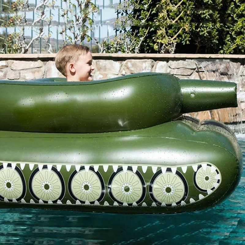 

Summer Outdoor Inflatable Tank Pool Floats Swimming Seatings With Water Sprayer Gun For Adults Kids Funny Beach Pool Party Toys