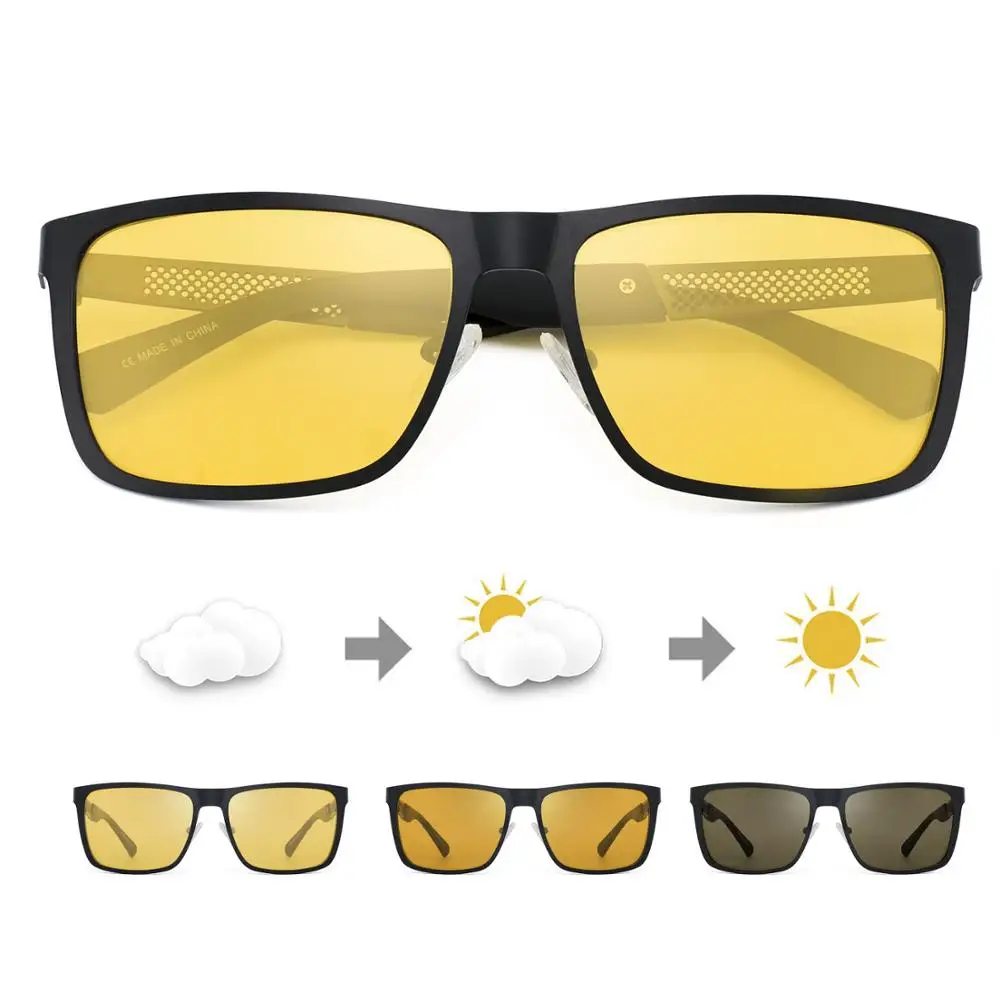 Мужские очки ночного видения FENCHI поляризационные антибликовые линзы желтые