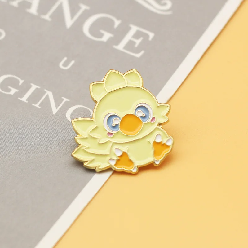 Final Fantasy Chocobo брошь красивые шпильки карманные монстры значок для рюкзака мужская