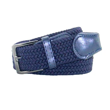 navy blue ITSSIBUK Горячая Новая мода Мужчины и женщины универсальный Досуг эластичный тканый пояс 105-110 см - Цвет: navy blue