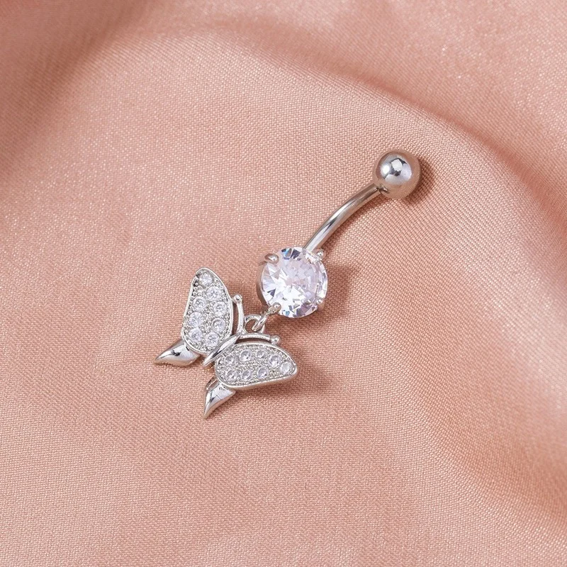 

Women's Belly Button Piercing Trend Butterfly Decorations Pendant Woman Accessories Goth Sexy Body Jewelry Women Navel Piercings