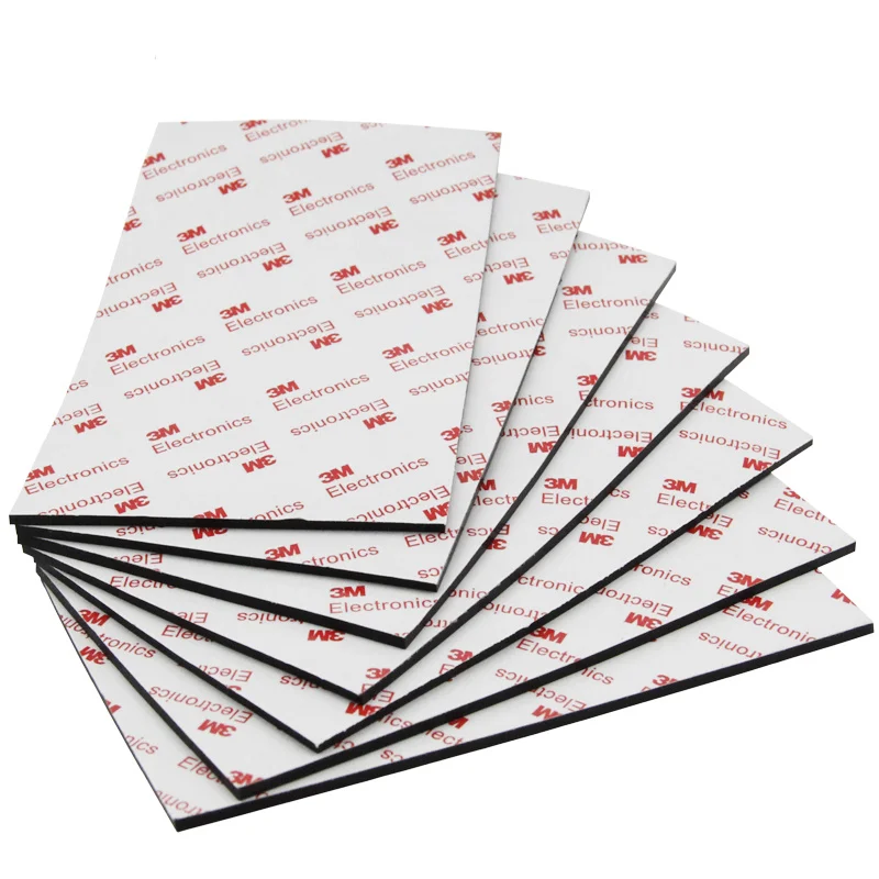 

10cm*16cm*2mm Anti-slip silicone rubber plastic pads 3M self adhesive non-slip mat for furniture