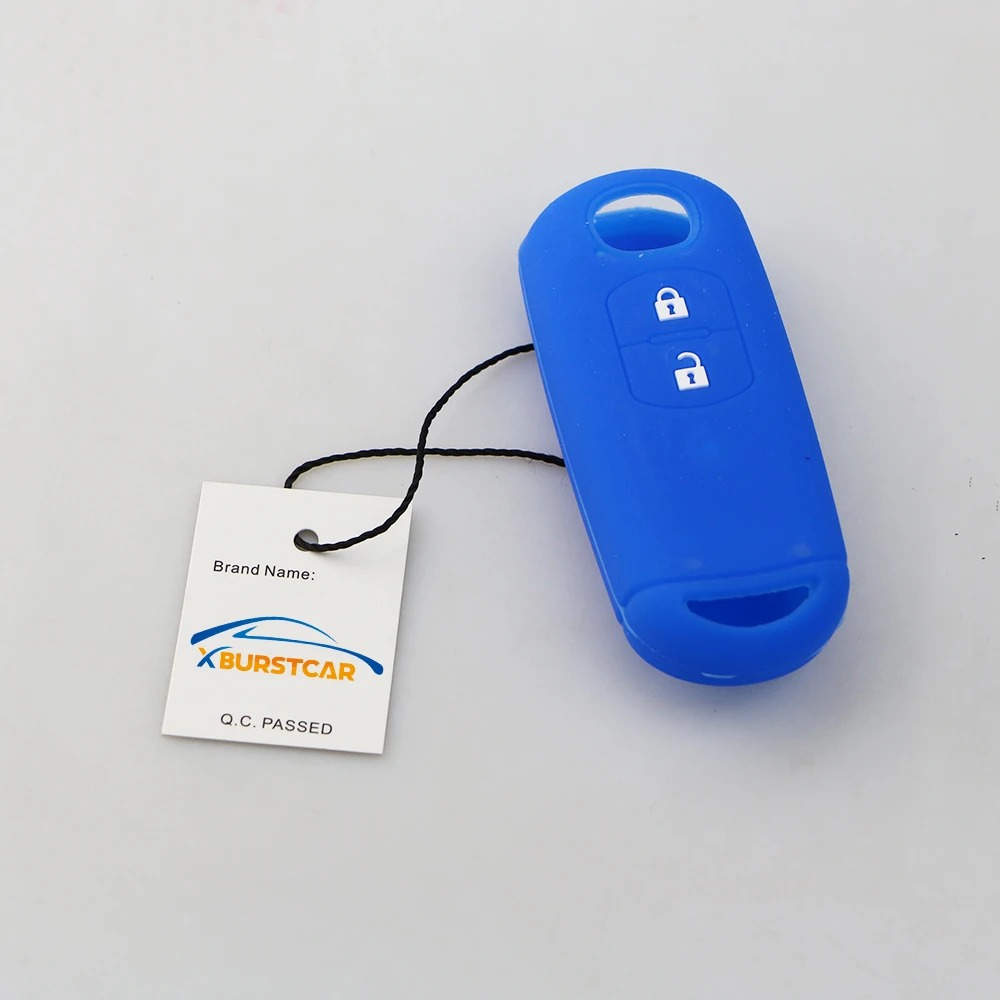 

Silicone Car Remote Key Case Cover Fit for Mazda 2 3 6 Axela Atenza CX-5 CX5 CX-7 CX-9 2014 2015 2016 2017 2018 Smart 2 Buttons