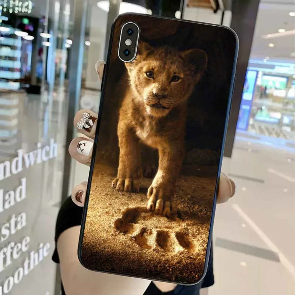 Милый мультяшный силиконовый чехол для iphone xr x xs max 8 plus 7 7plus 6 6s 11 pro max THE LI0N KING анти-осень мягкий чехол на заднюю панель телефона