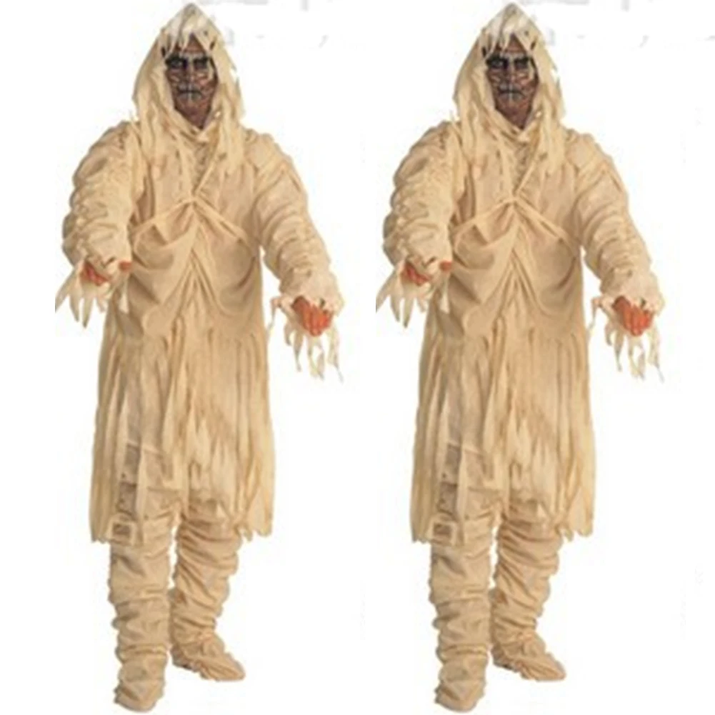 Adults Halloween Complete Zombie+Mask Fancy Dress Horror Costume Mens Cosplay Outfits Party Mens Fancy Dress Costume
