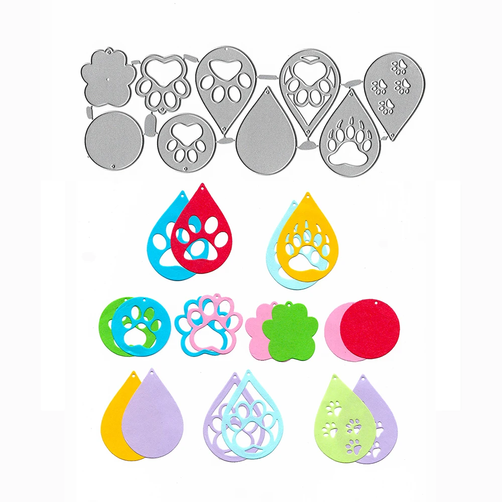 

Earring Shaped Cutting Dies For Scrapbooking DIY Mold Stamps And Dies Troqueles Album Paper Cards Decor Craft Embossing Folder