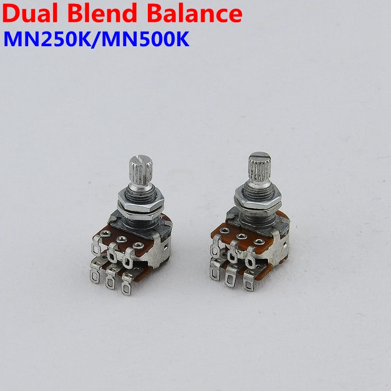 

1 шт., двухкомпонентный потенциометр MN250K/MN500K (горшок) с центральными гитарными деталями [сделано в корейском языке]