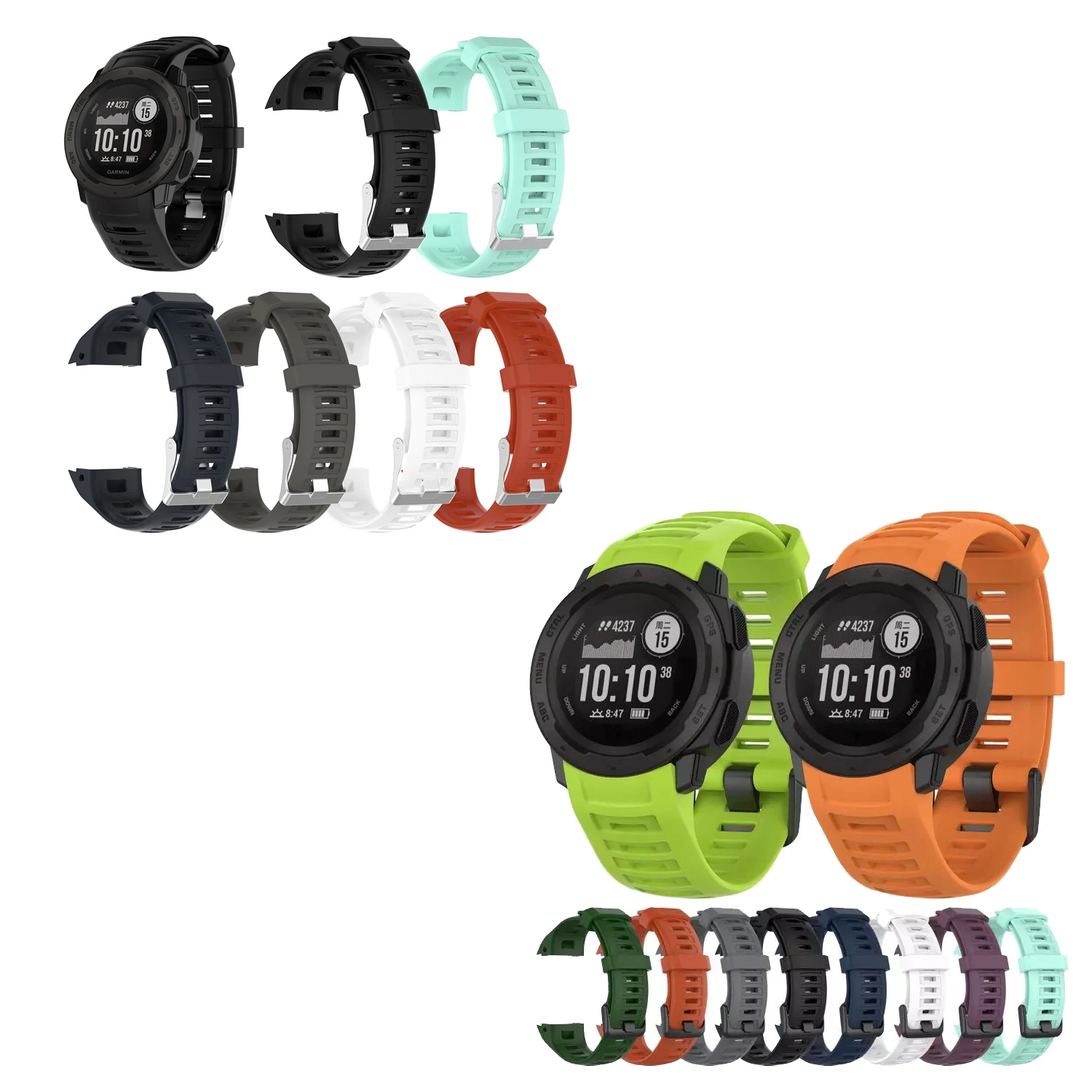 

Silicone Watch Band Strap for Garmin instinct