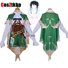Костюм для косплея Венти из игры 2021, женская форма Genshin Impact, парик Венти и начальные пятизвездочные костюмы, карнавал на Хэллоуин