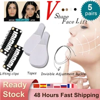 5 pairs invisible women beauty anti wrinkle slimming chin v shape line lifting stickers face lift tape skin care tools