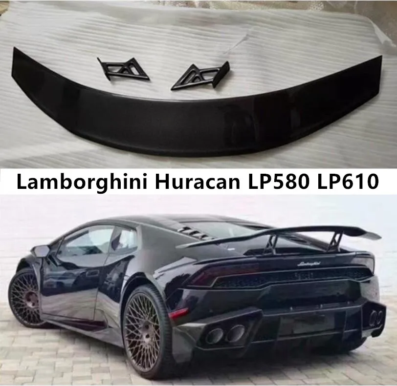 Спойлер для Lamborghini Huracan LP580 LP610 2014-2018 заднее крыло хвост губ реальное углеродное