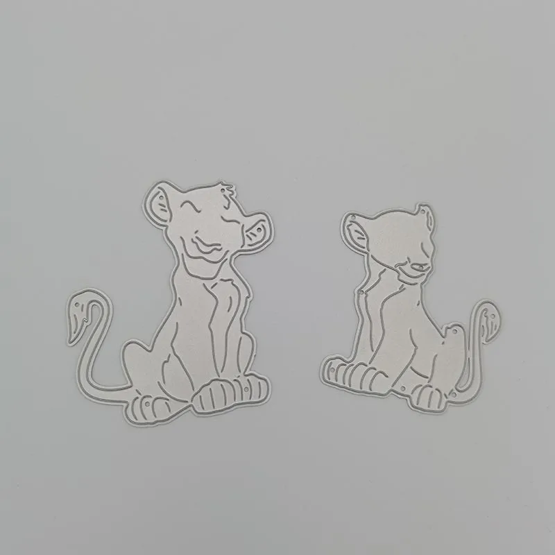 

Metal Cutting Dies Lion Couple Stencils Scrapbooking Decorative Embossing Folder Carbon Steel Paper Card DIY
