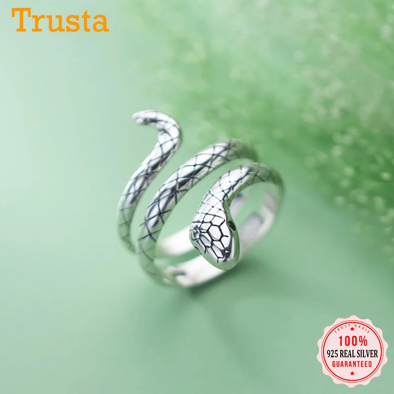 

Кольцо женское из серебра 925 пробы, в виде змеи