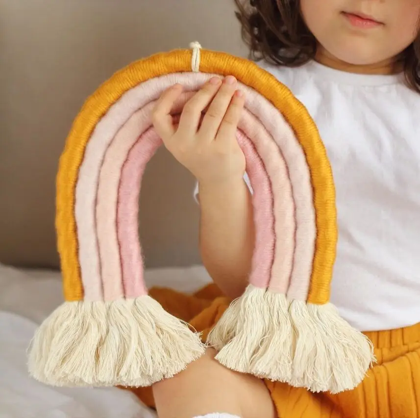 Креативная ручная работа радуга кисточка подвесное украшение на стену для