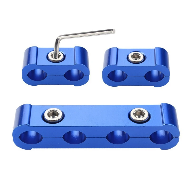 

3pcs engine spark plug wire separator divider clamp kit for 8mm 9mm 10mm(blue)