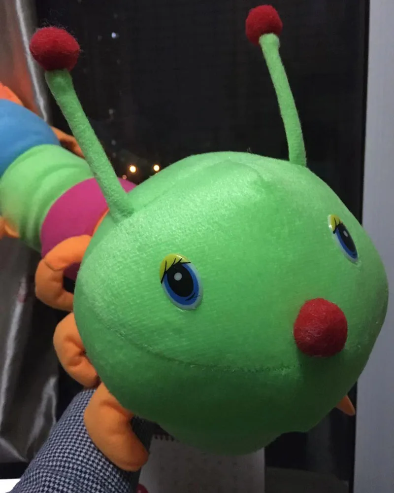 Красочная милая гусеница большое насекомое плюшевые игрушки кукла с ПП хлопком