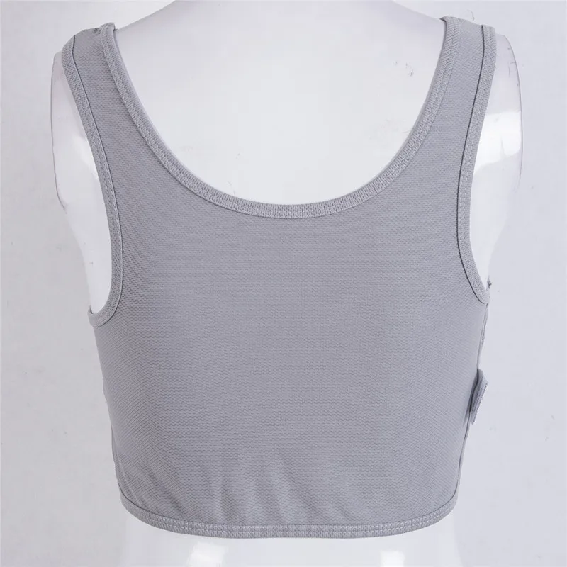 Спортивный бюстгальтер Повседневный дышащий с пряжкой короткой грудью топ