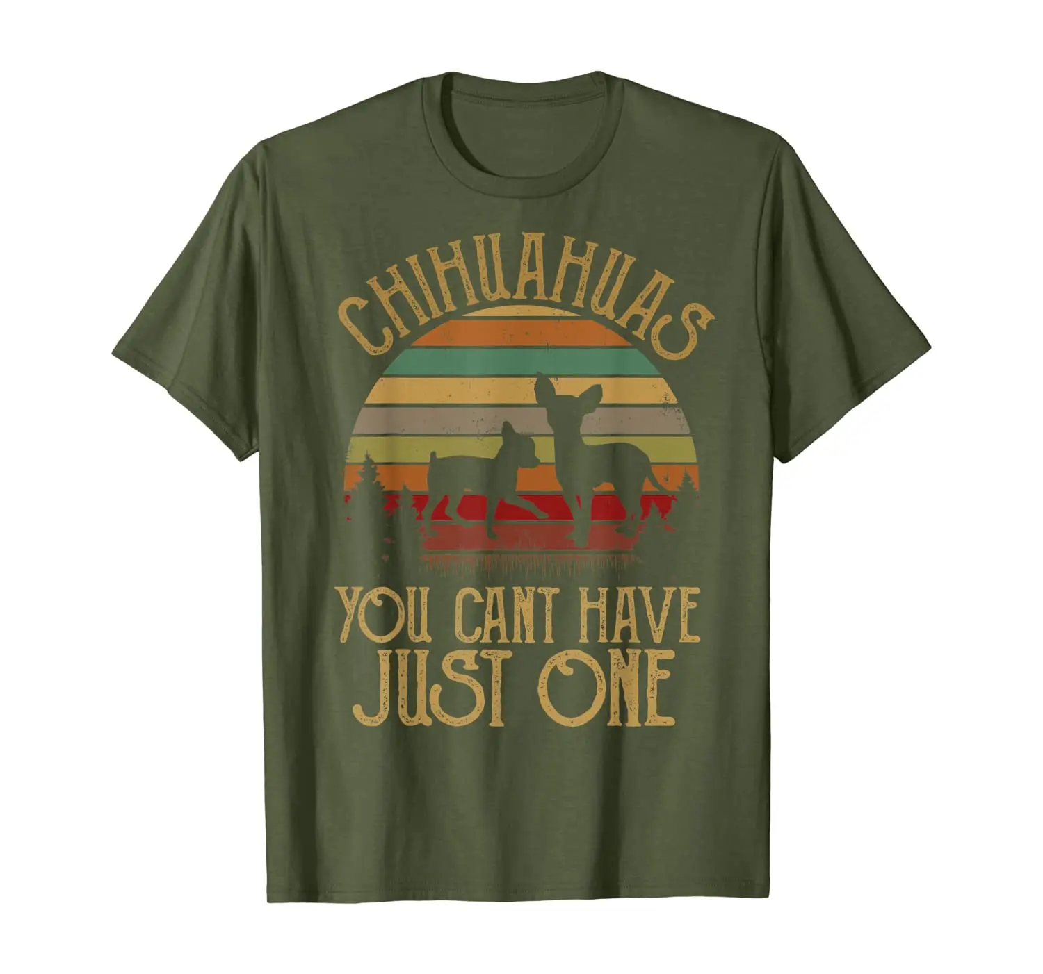 

Chihuahuas you can't have just one Dog Vintage Tshirt