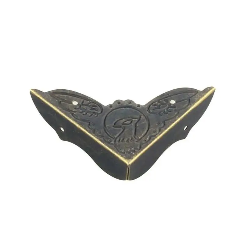 

1pc Antique Corner Protector Iron Wrap Antique Four Corners Desks Jewelry Boxes Protect Tables Boxes Protectors Corner
