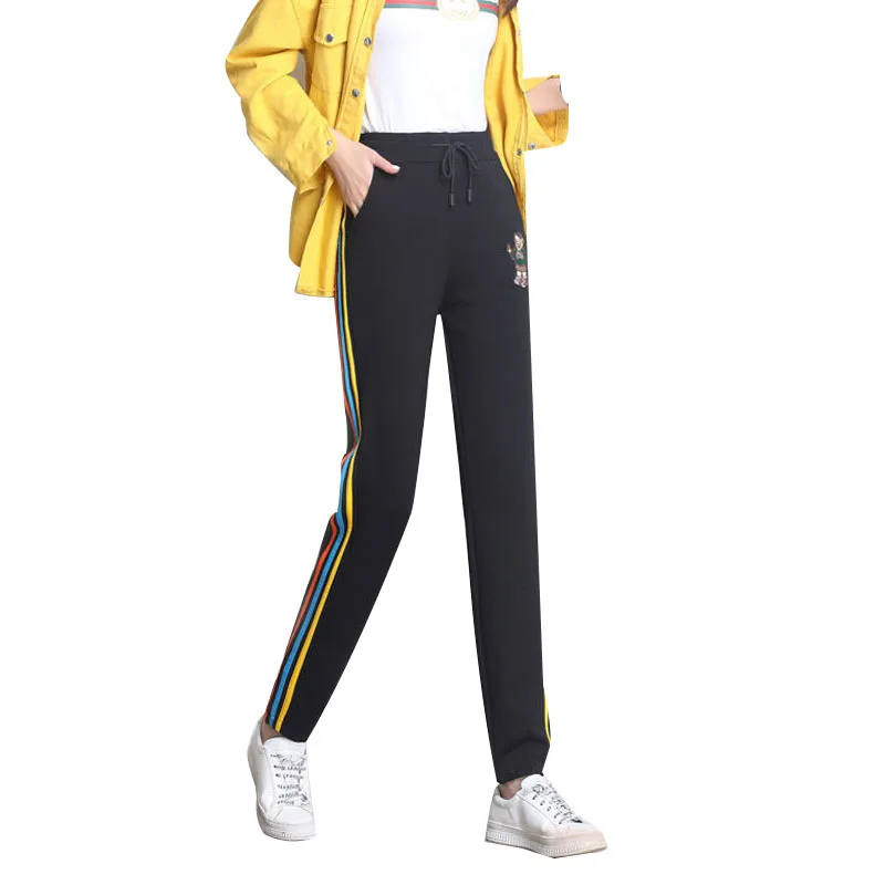 

Women Summer High Waist Pencil Pants Elastic Full Length Thin Style Harem Pants Female Loose Casual joggersr KK0033