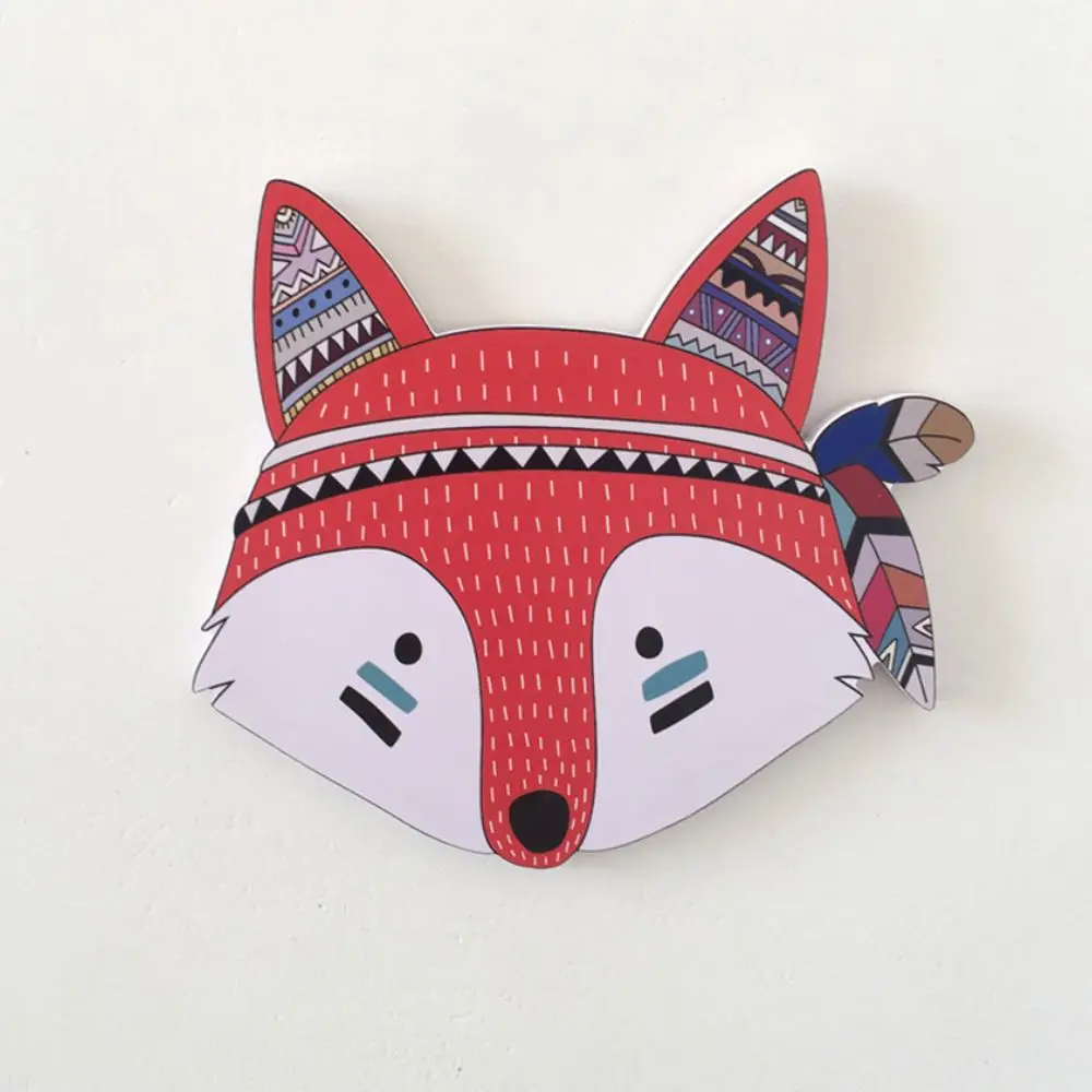 Наклейка на стену в скандинавском стиле для детской комнаты 3d деревянная