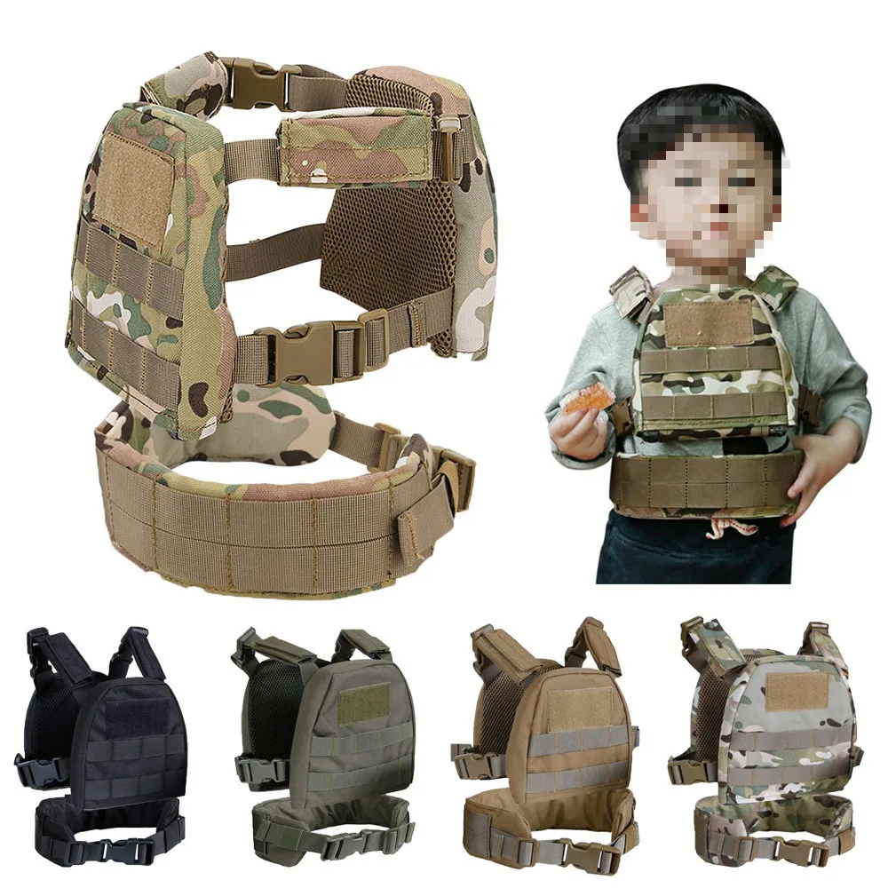 

Outdoor Children Vest Airsoft Military Tactical Vest Kids Army Fans Hunting Cosplay CS Game Vest Clothing Girdle Equipment