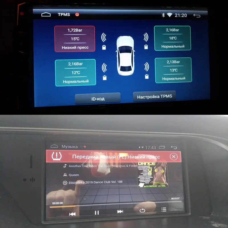 SilverStrong TPMS для Android автомобильный DVD автомобильная система контроля давления в шинах USB датчики давления в шинах Система мониторинга сигнализации 4 шт./комплект
