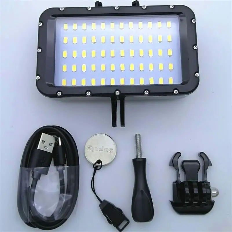 Лампа для камеры SLR водонепроницаемая светодиодная лампа дайвинга ручной