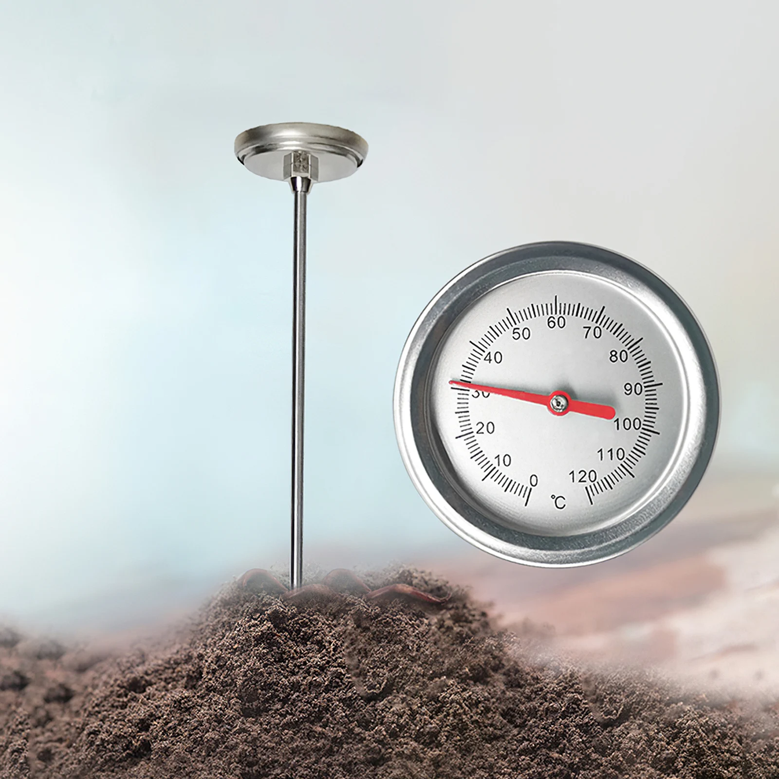 

Измеритель температуры почвы, 0-120 градусов по Цельсию