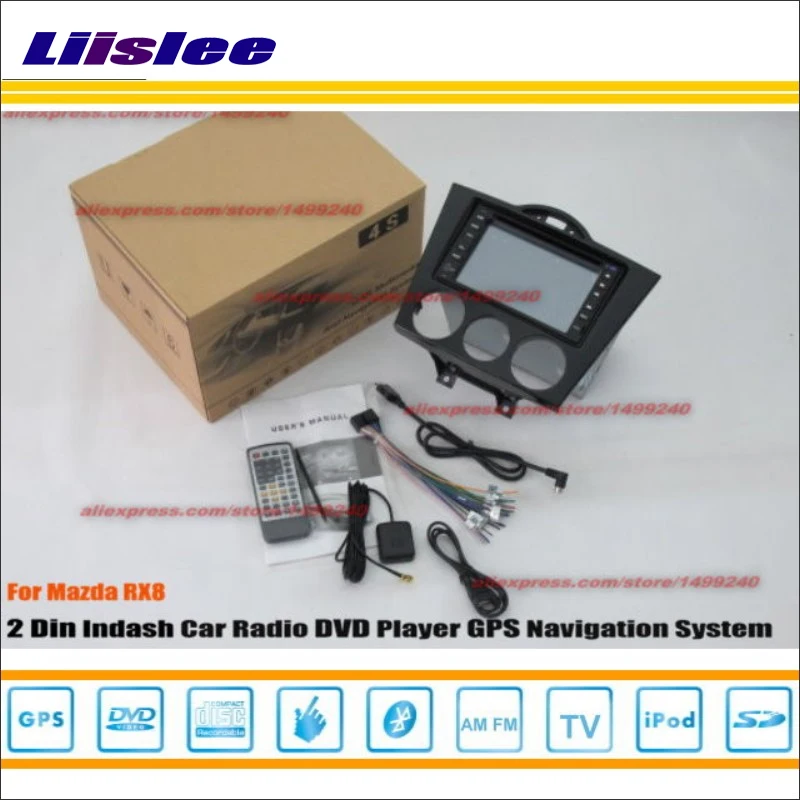 Автомобильный аудио CD DVD мультимедийный плеер для Mazda RX8 RX 8 2003 ~ 2008 радио GPS