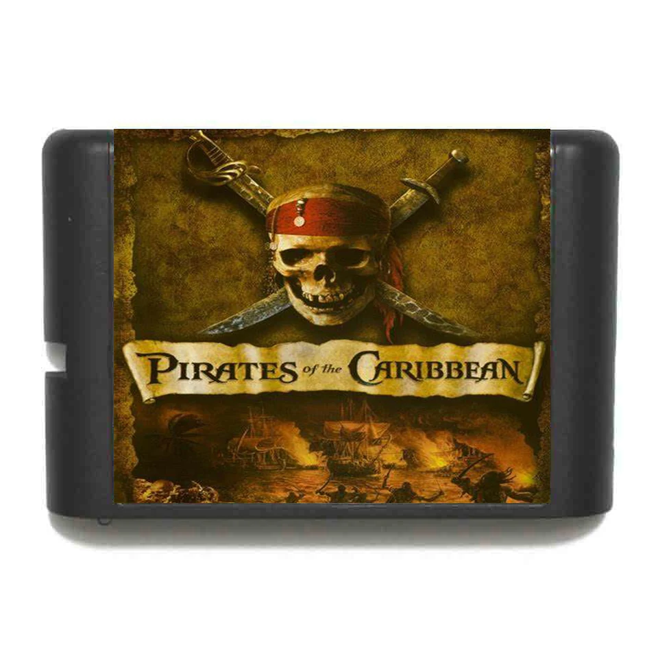 С изображением персонажа фильма Пираты Карибского моря 16 бит MD карточная игра
