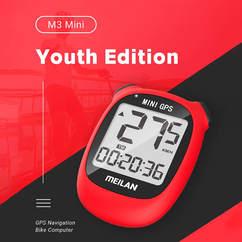 

MEILAN GPS Bike Computer Bicycle Rider GPS Speedometer Speed Altitude DST Ride Time Wireless Waterproof Bike Odometer