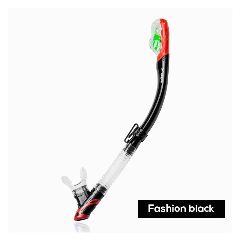 

Adult Dry Snorkel With Adjustable Holder Diving Snorkeling Tube Silicone Breathing Swimming Underwater Snorkel