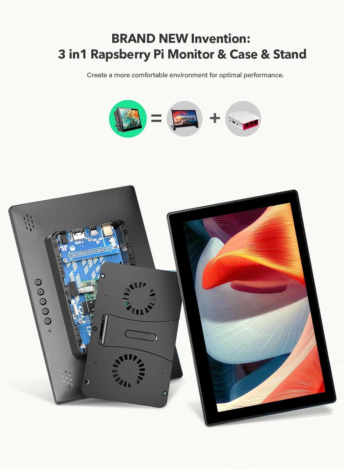 구매 Eviciv-휴대용 게임 모니터 1280*800 LCD IPS 두 번째 화면 USB 유형 C HDMI 듀얼 디스플레이, 노트북 전화 Xbox PS4 PC 컴퓨터용