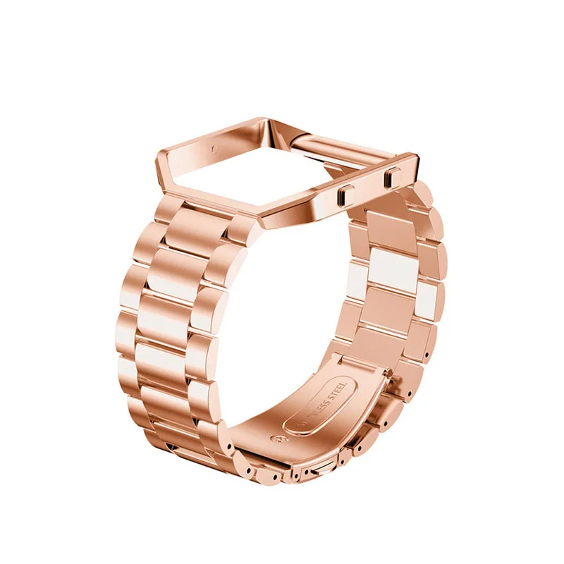 

For Fitbit Blaze Band For Smart Watch Band with Metal Frame Stainless Steel luxury Replacement Strap for Fitbit Blaze watch