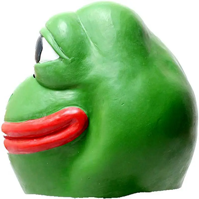 

Frog Mask-animal masks for adults Costume halloween mask cosplay mask Head for Adults Blue