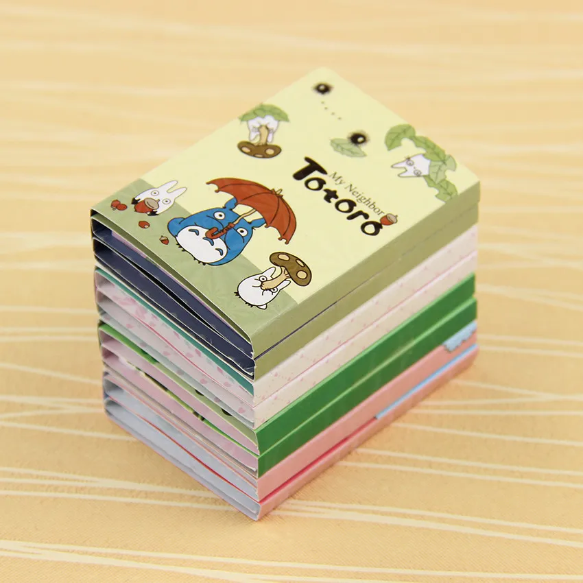Kawaii Totoro Melody 6 складной блокнот для заметок Липкие заметки закладки для блокнота подарочные канцелярские товары 1 шт