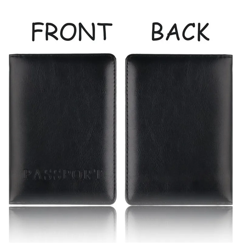 

Fashion PU Leather Passport Covers Travel Accessories ID Bank Credit Card Bag Men Women Passport Leather Passport Holder