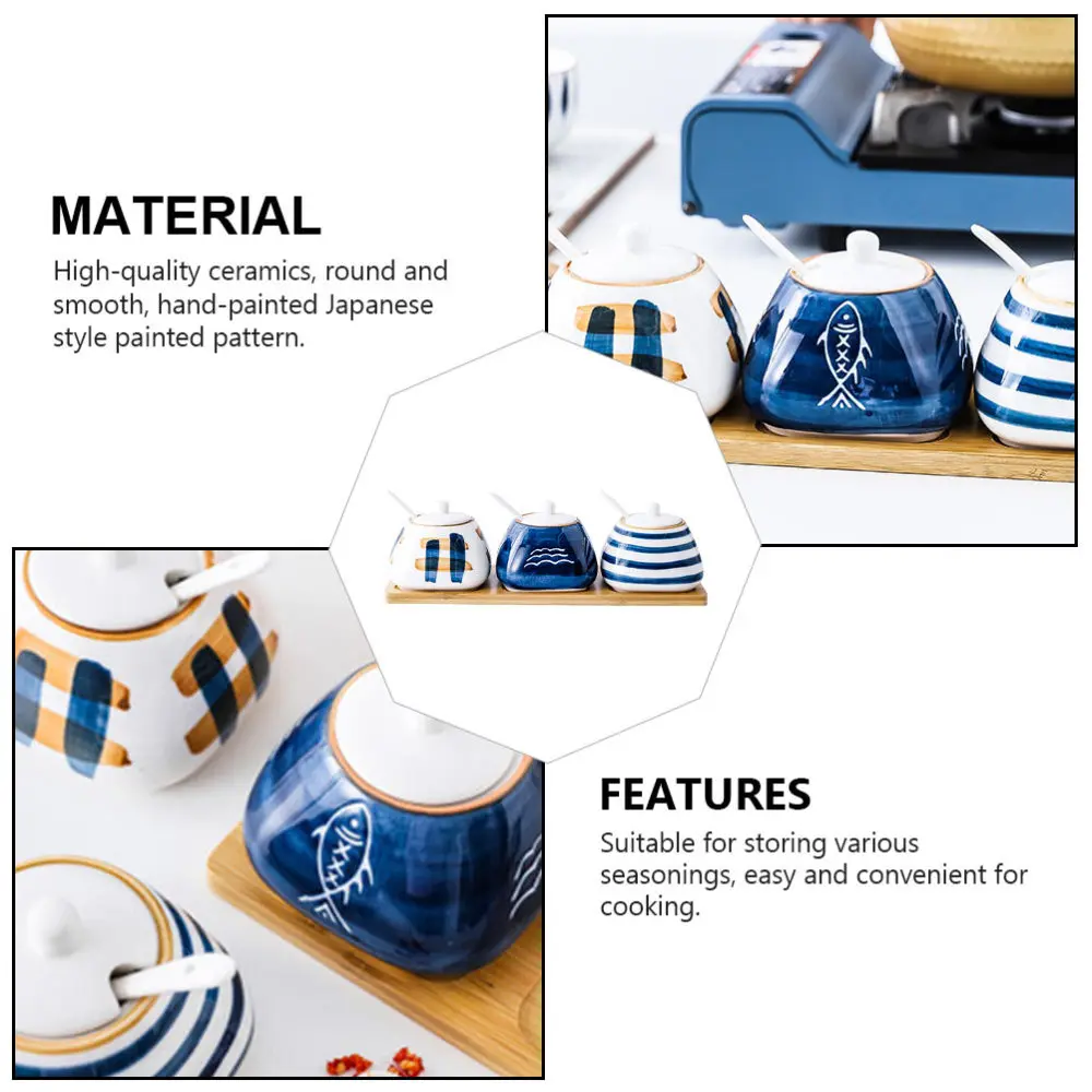 

1 Set Kitchen Seasoning Box Seasoning Jar Kitchen Supply (Assorted Color)