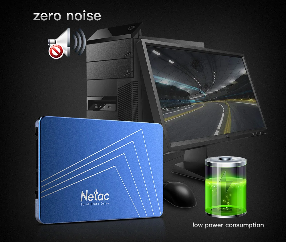 Netac N500S SSD 240 GB 2,5 ''480 GB SSD 120 ГБ 1 ТБ жесткого диска TLC 60 Гб Внутренний твердотельный накопитель 720 ГБ, может использоваться как ноутбук для жесткого диска компьютера