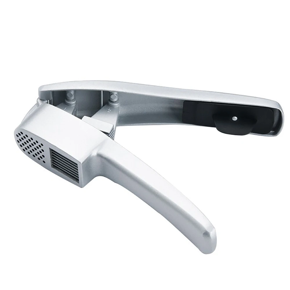 

Aluminum Alloy Garlic Press Slicer 2 In 1 Kitchen Household Manual Garlic Press Maker Garlic Squeeze Garlic Press Gadget