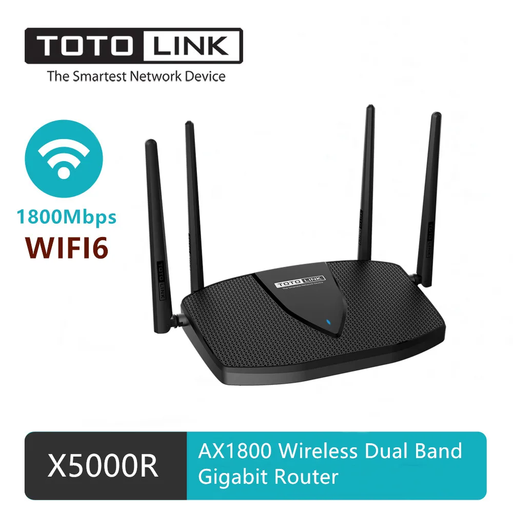 

Totolink X5000R AX1800 Wireless Dual Band 5 port Gigabit Router