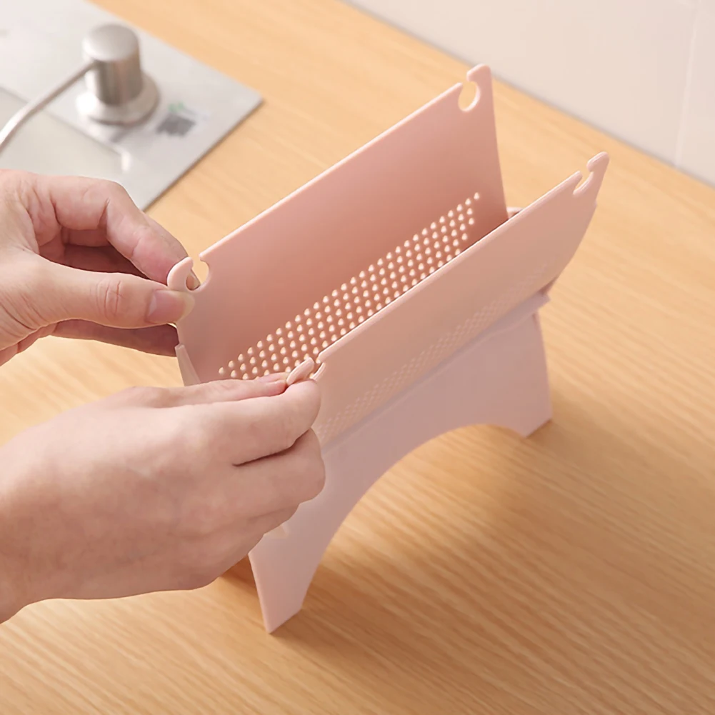 

Kitchen Cupboard Back Trash Bag Rack Garbage Bag Holder Multifunction Foldable Draining Storage Kitchen Trash Rack Kitchen Tools