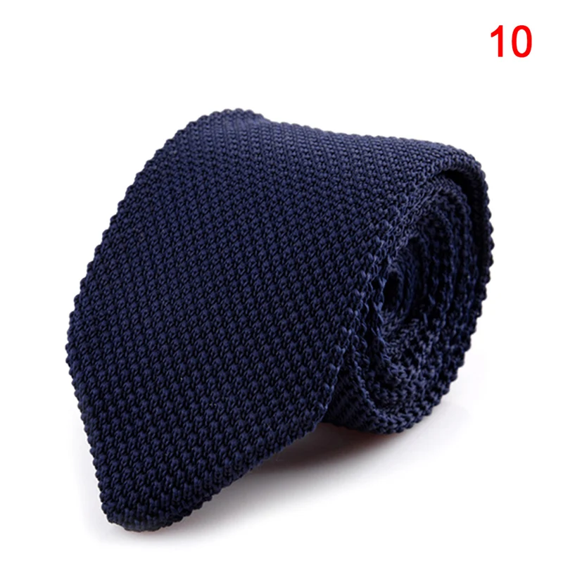 

Men Classic Knitted Crochet Necktie Neckwear 7cm for Wedding Party Business J55
