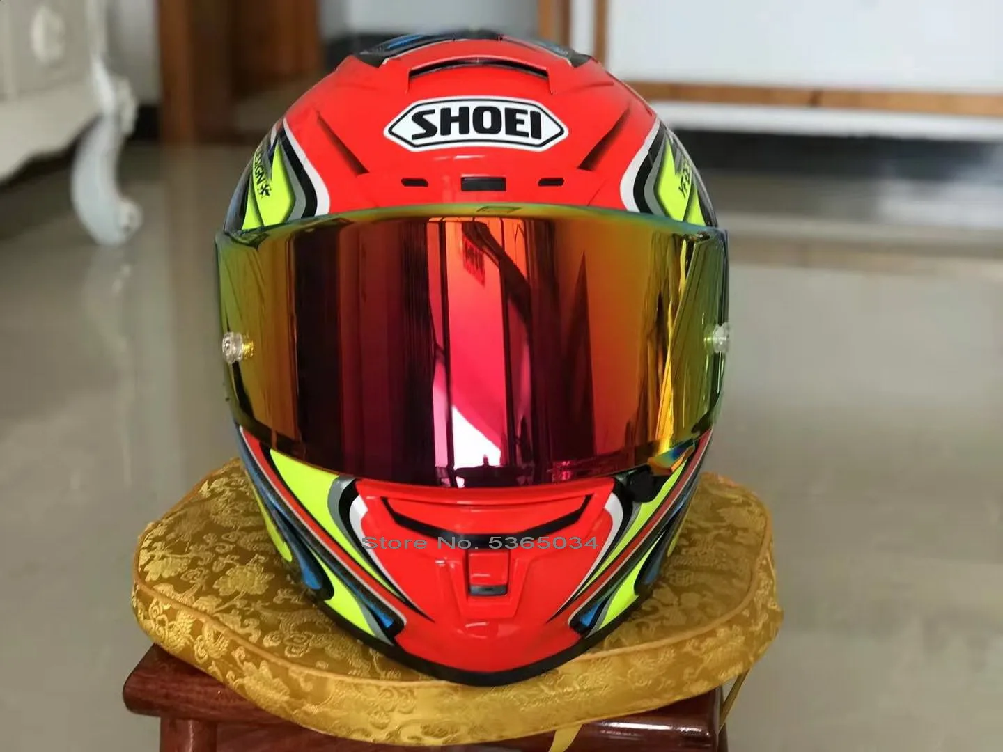 Полнолицевой мотоциклетный шлем X14 93 marquez red 2 DAIJIROo противотуманный козырек для